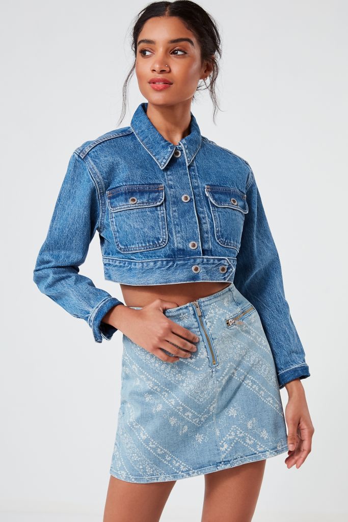 UO Modern Zipper Denim Skirt Urban Outfitters Canada