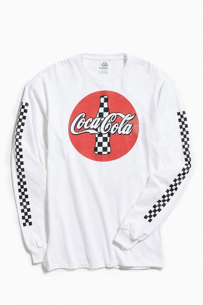 Checkered Coca Cola Long Sleeve Tee Urban Outfitters Canada