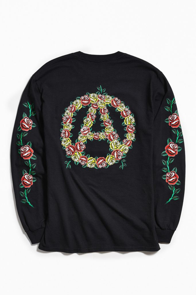 Flower Anarchy Long Sleeve Tee Urban Outfitters