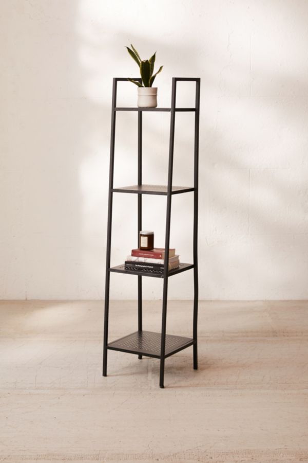 Narrow Metal Bookcase House Elements Design