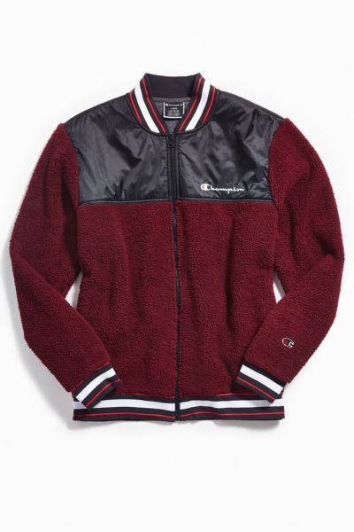 champion life men's sherpa baseball jacket