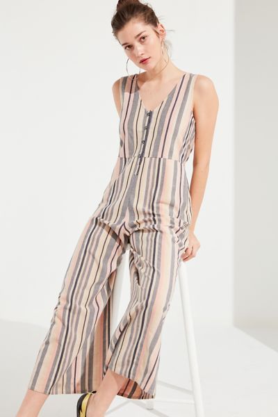 urban outfitters striped jumpsuit