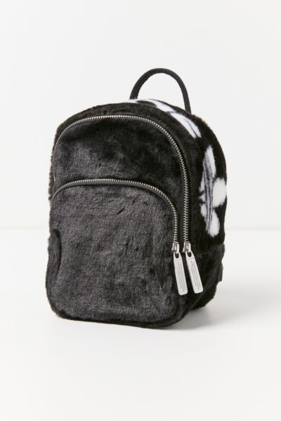 adidas faux fur mini backpack