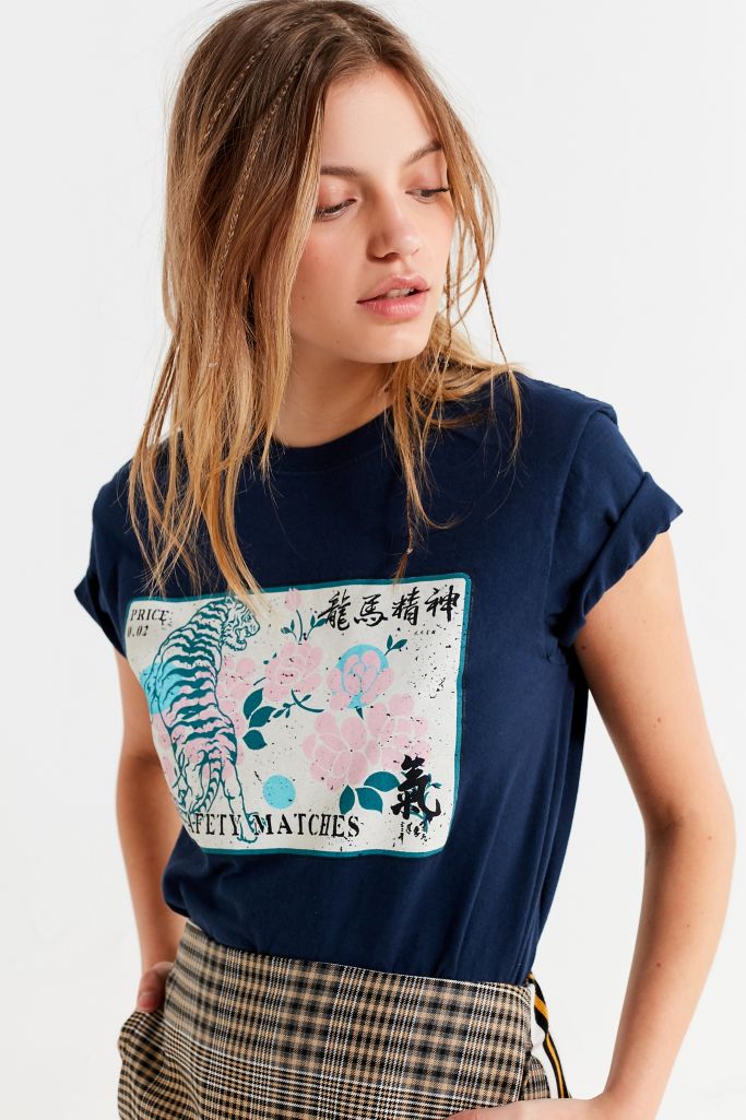 UO Tiger Matchbox Tee | Urban Outfitters Canada