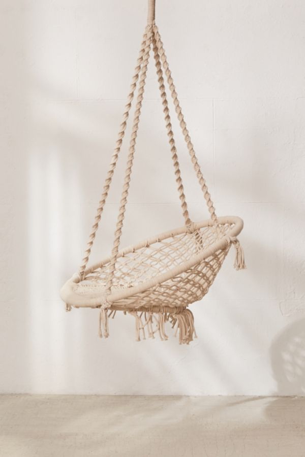 Meadow Macrame Hanging Chair Urban Outfitters