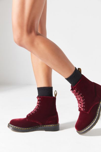 dr martens red velvet