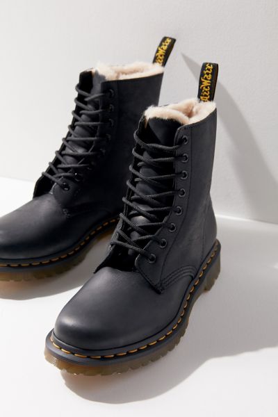 fur lined doc martens