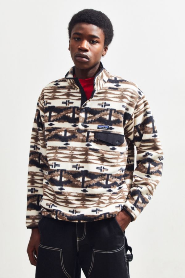 Patagonia Patterned Lightweight Fleece Sweatshirt Urban Outfitters