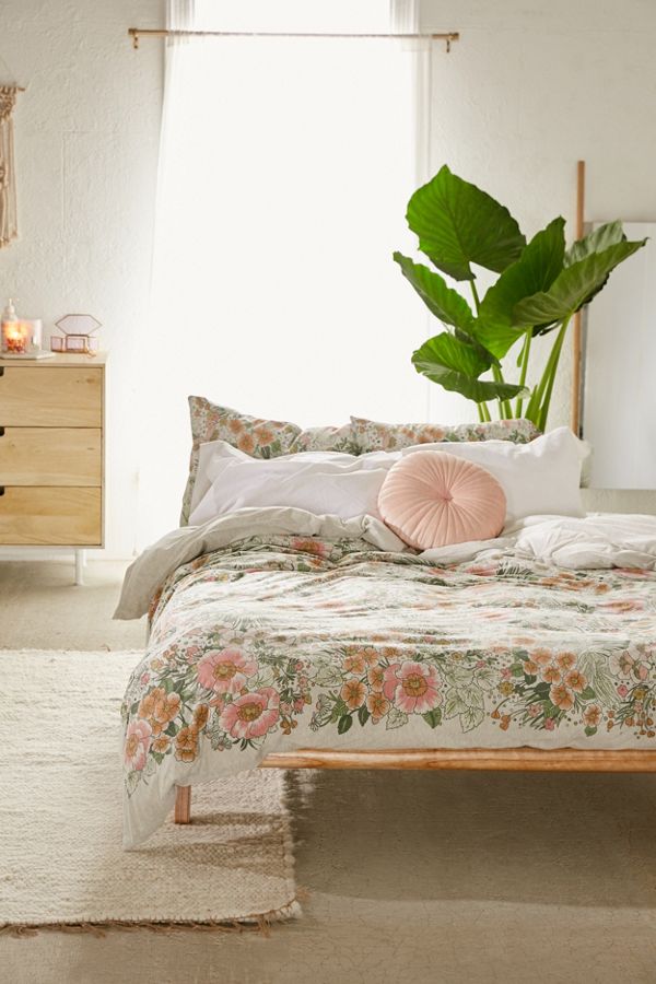 Lovise Floral Jersey Duvet Cover Urban Outfitters