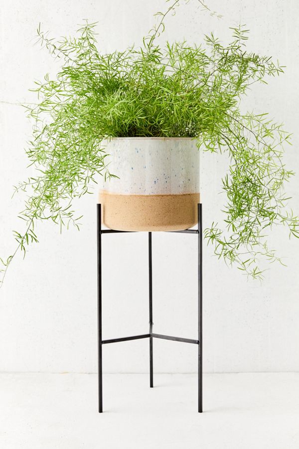 Slide View: 2: Brina 10" Planter + Stand