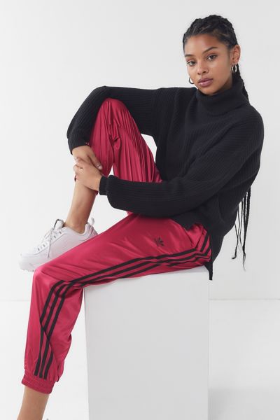 adidas satin track pants