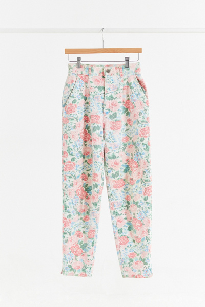 vintage floral jeans