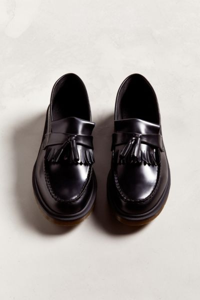 dr martens adrian tassel loafers in black