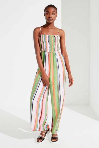 urban outfitters striped jumpsuit