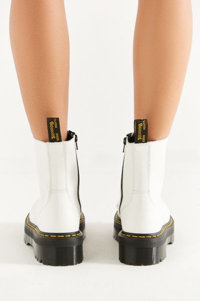white chelsea boots doc martens