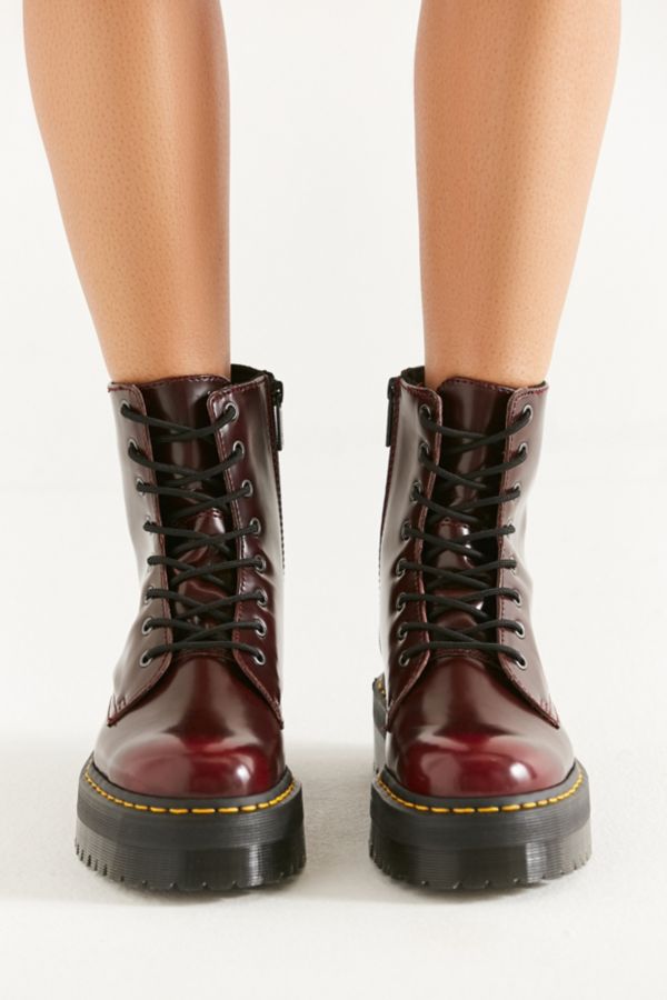 jadon strap leather platform boots