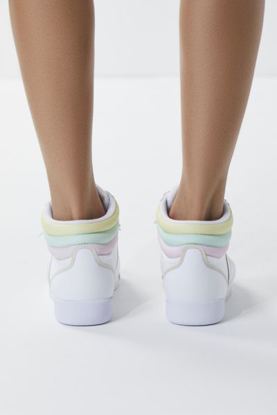 reebok x glow freestyle hi pastel sneaker