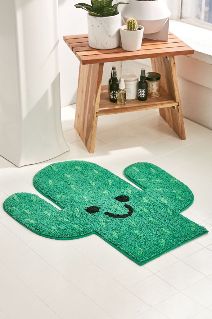 Cactus Bath Mat Urban Outfitters