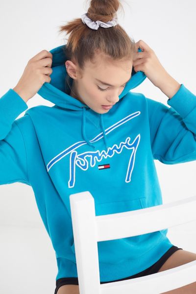 tommy jeans signature logo hoodie