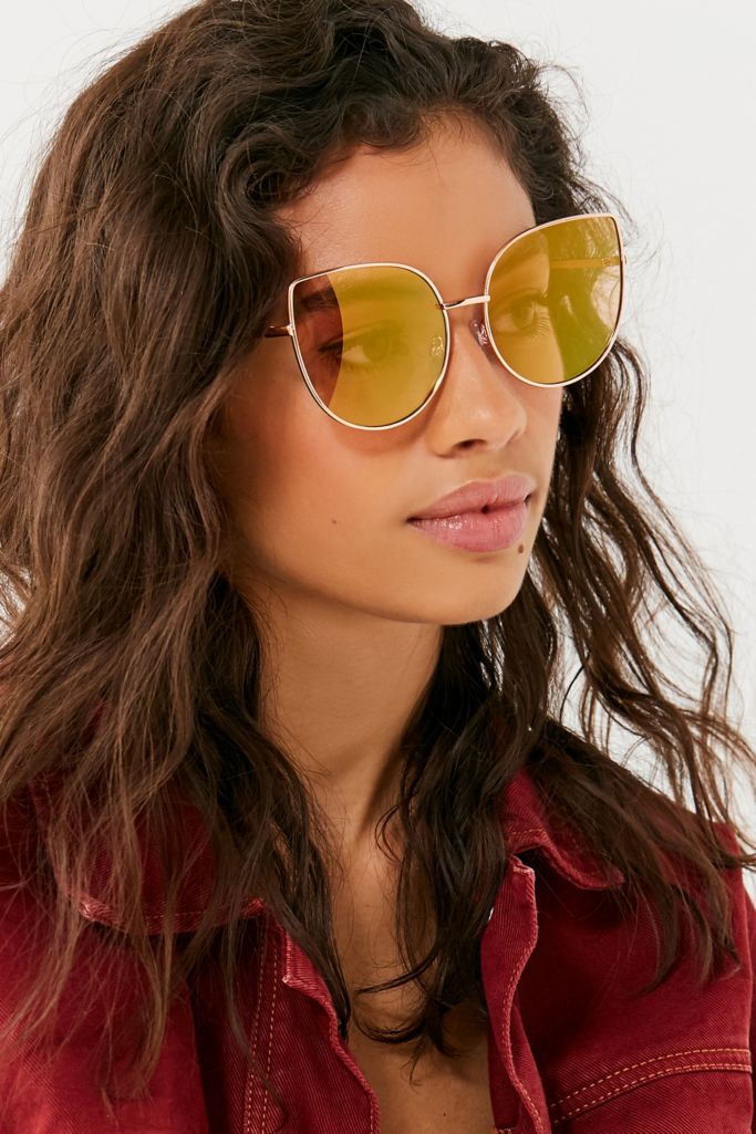 Lux Oversized Cat Eye Sunglasses Urban Outfitters 