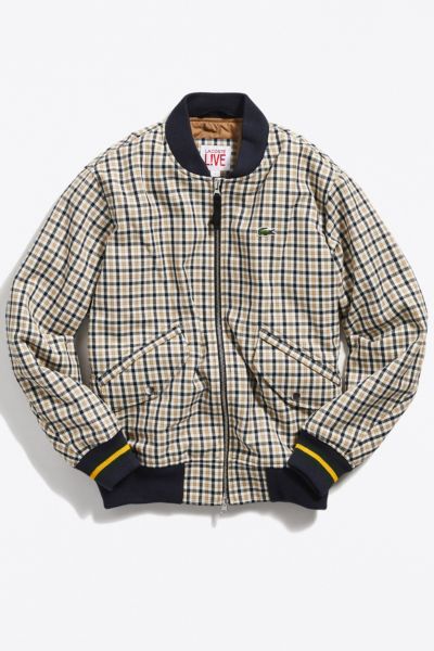 lacoste live wool bomber jacket