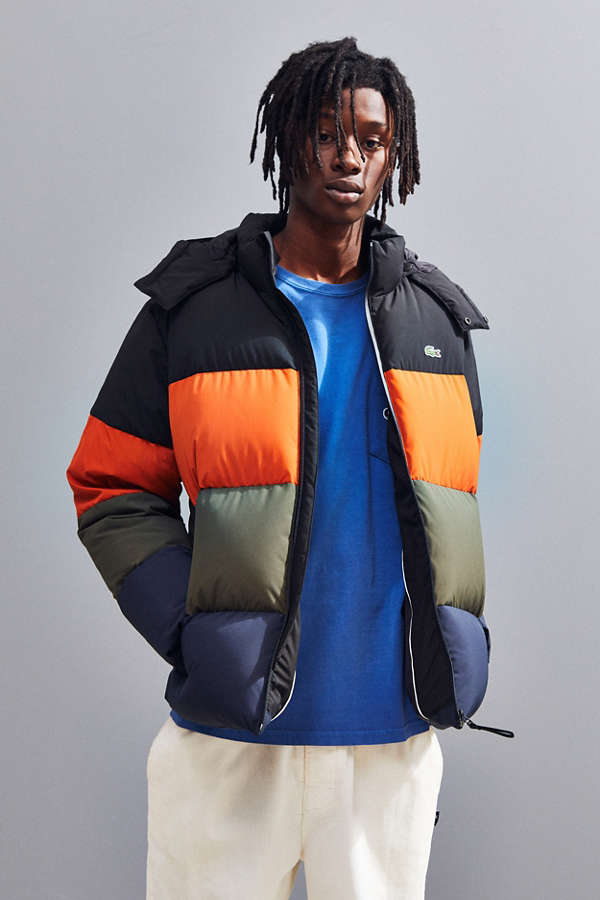 Lacoste Classic Funnel Neck Puffer Jacket | Urban Outfitters
