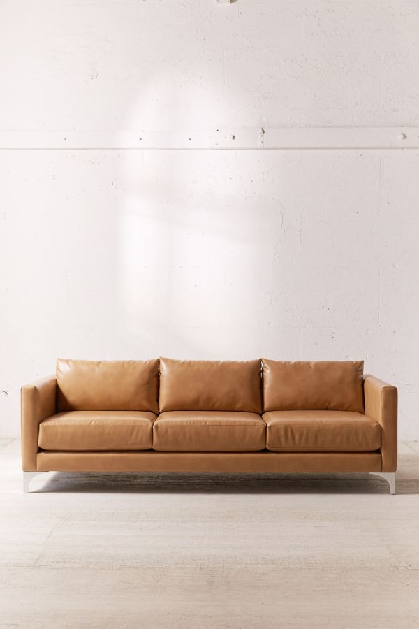 Slide View: 2: Chamberlin Recycled Leather Sofa