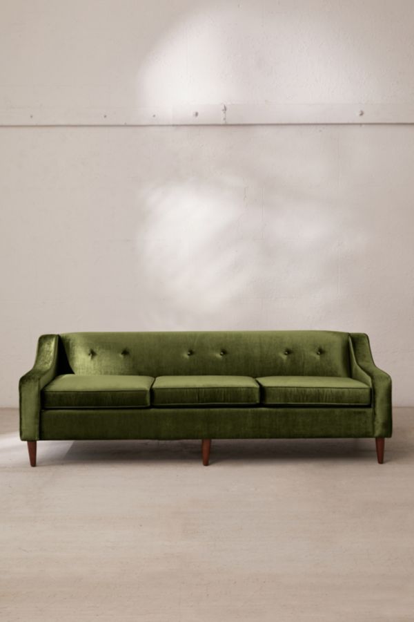 Slide View: 1: Milly Velvet Sofa