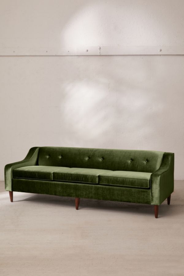 Slide View: 2: Milly Velvet Sofa