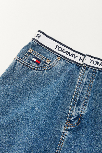 tommy hilfiger denim skirt vintage