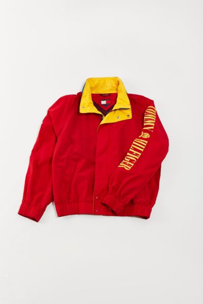 tommy hilfiger red bomber jacket