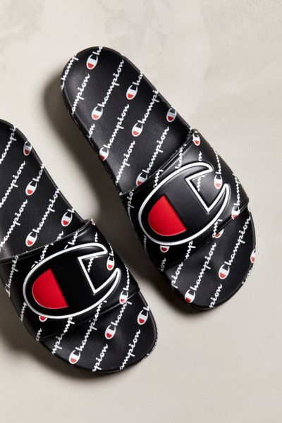 champion monogram slide sandal