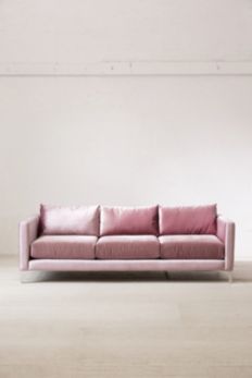 Slide View: 2: Chamberlin Velvet Sofa