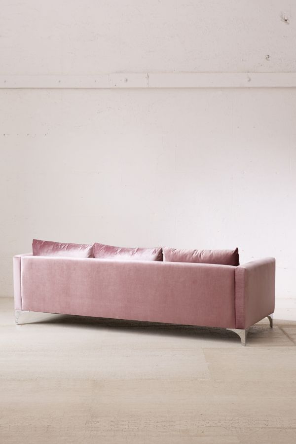 Slide View: 4: Chamberlin Velvet Sofa