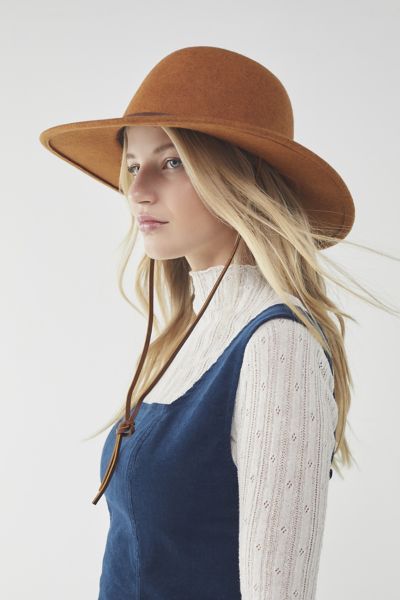brixton men's tiller wide brim felt fedora hat