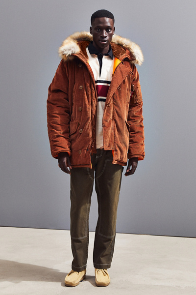 alpha industries uo exclusive n3b slim corduroy coat