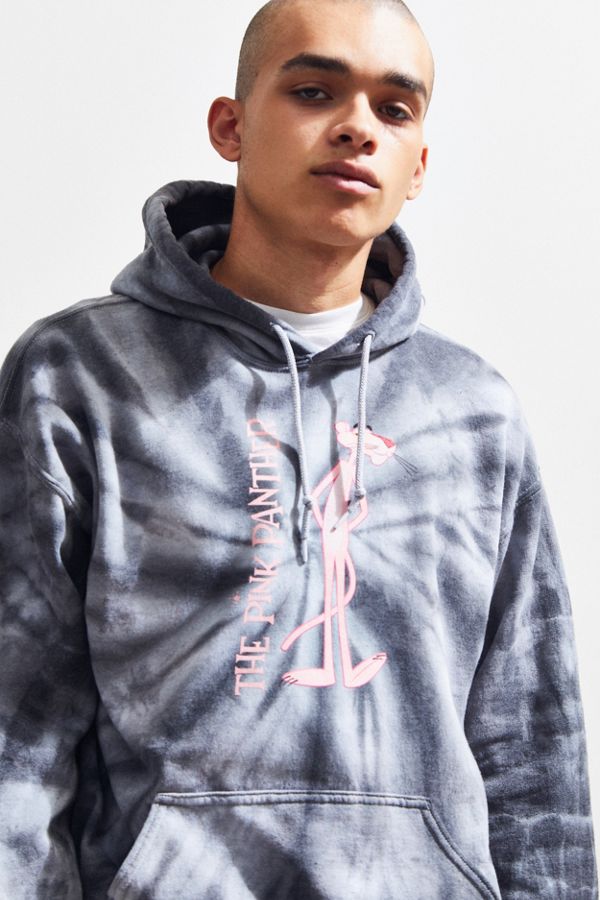 TieDye Pink Panther Hoodie Sweatshirt Urban Outfitters