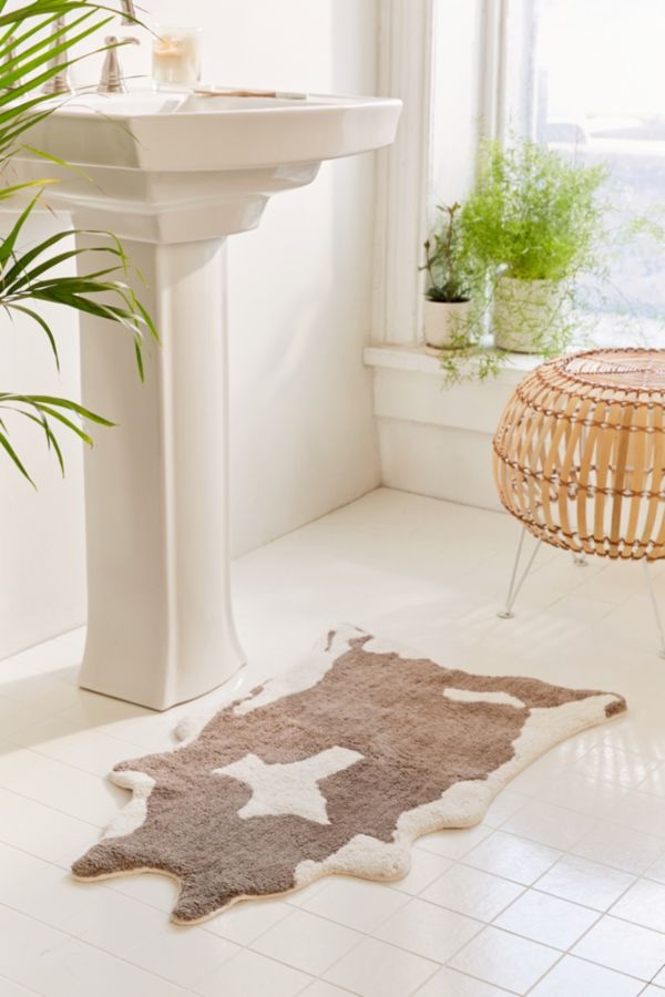 Faux Hide Bath Mat Urban Outfitters