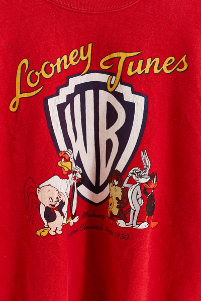 red looney tunes shirt