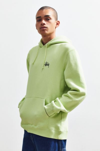 stussy basic logo hoodie sweatshirt