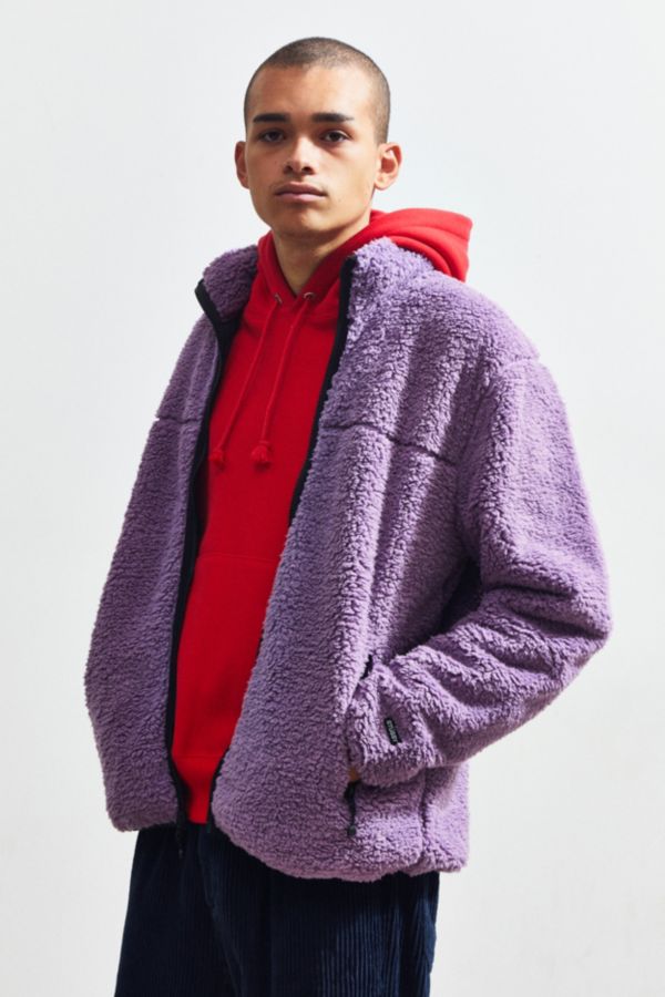 Stussy Zip-Up Sherpa Jacket | Urban Outfitters