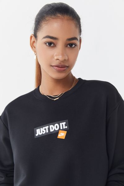 nike just do it crew sweatshirt womens