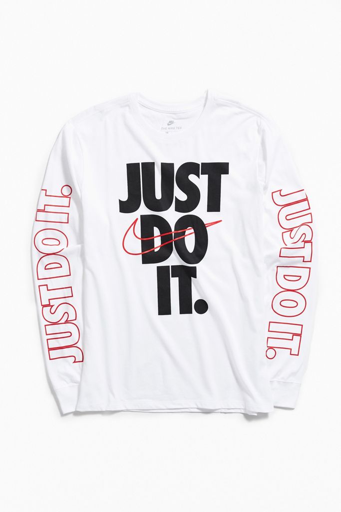 mens nike just do it long sleeve shirt