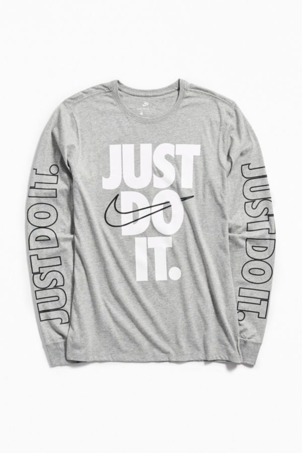 mens nike just do it long sleeve shirt