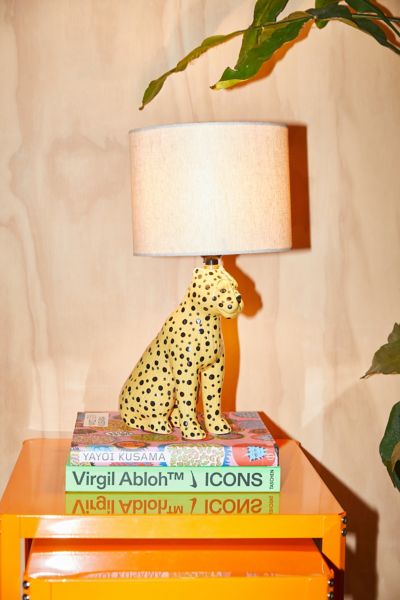 leopard print table lamp