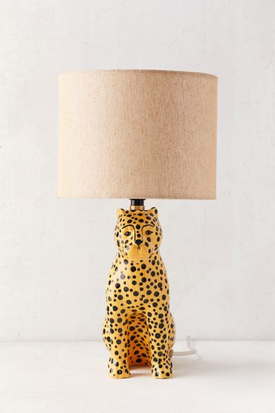 leopard table lamp