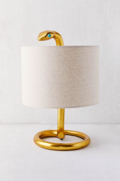 snake table lamp