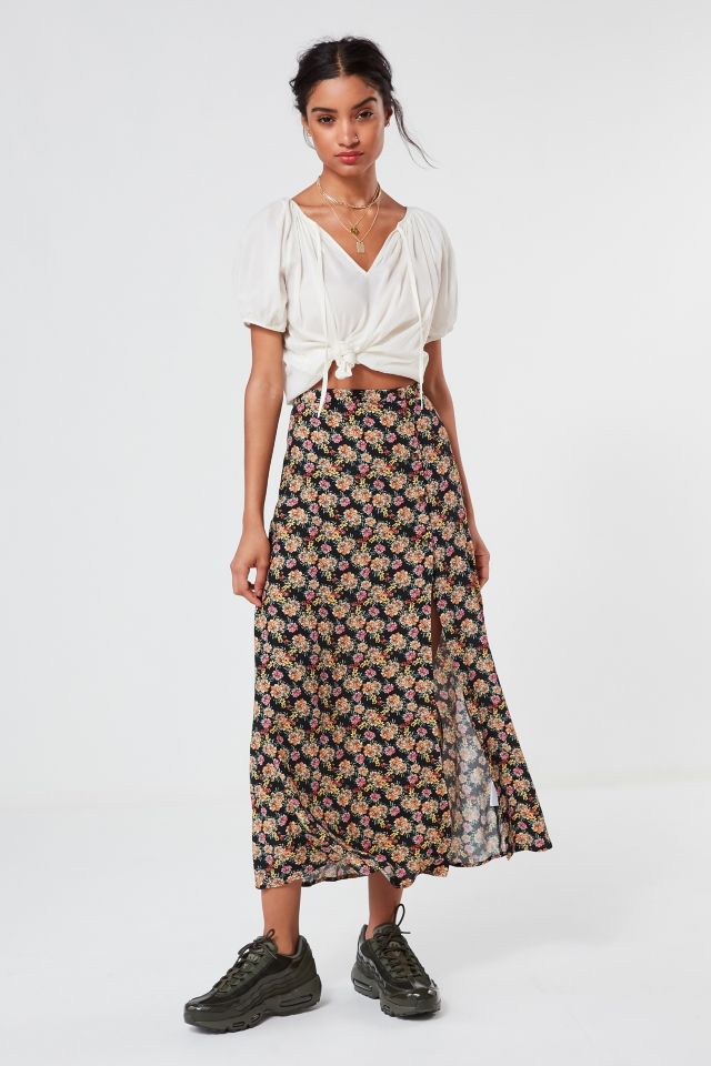 UO Talula Floral Button-Down Maxi Skirt | Urban Outfitters Canada