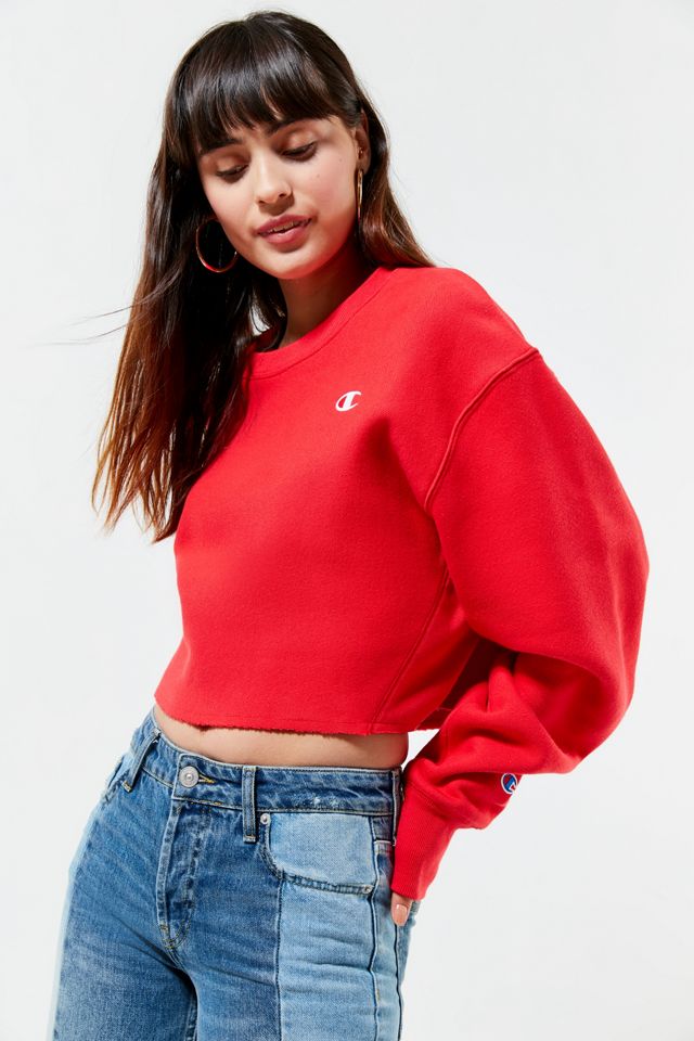 Champion Crew-Neck Cropped Sweatshirt | Urban Outfitters