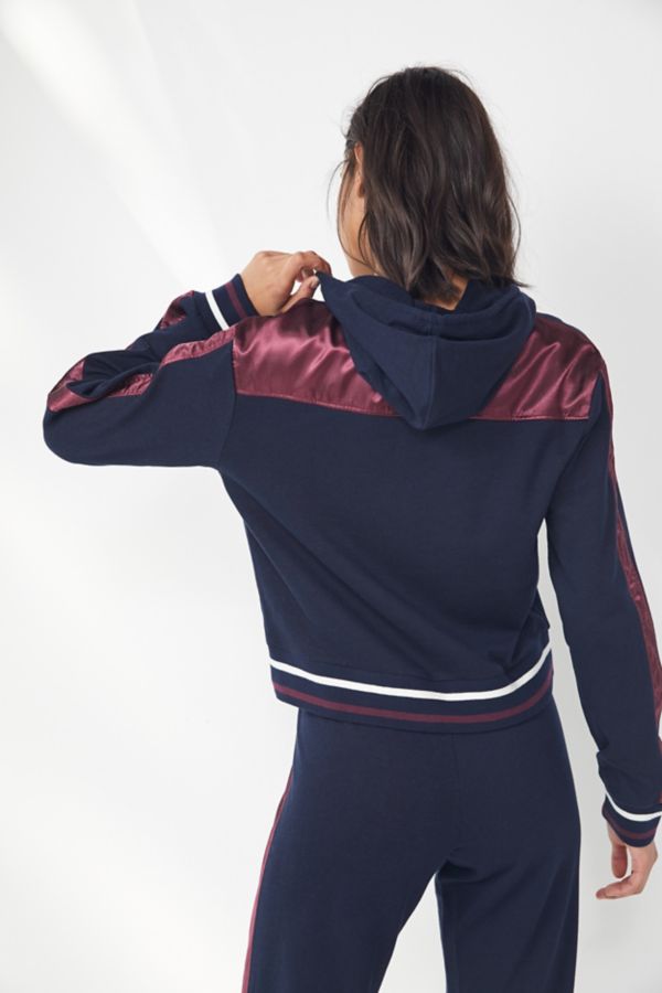 Tommy Hilfiger UO Exclusive Satin Hoodie Sweatshirt | Urban Outfitters